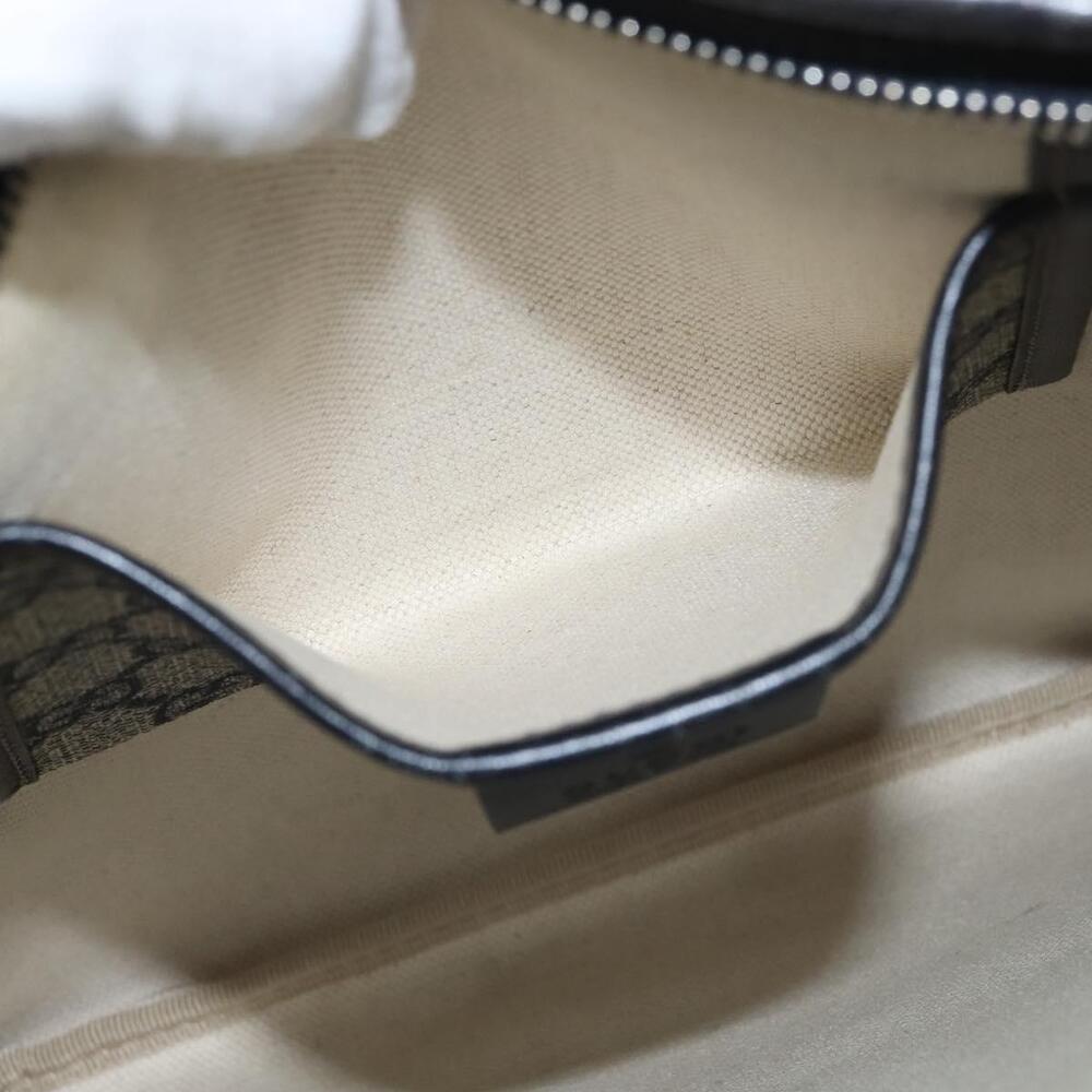 GUCCI GG Supreme Sherry Line Shoulder Bag PVC Navy Silver 246413 Auth 150735 - Picture 11 of 16